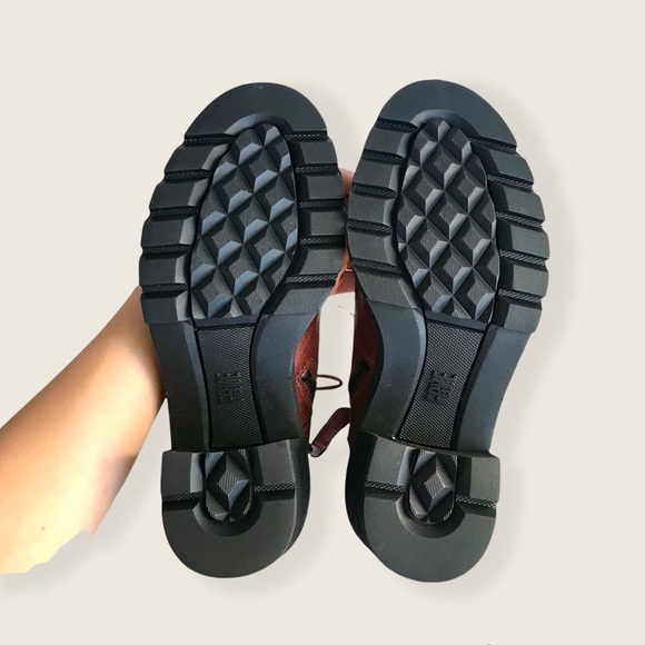 Frye Savannah Cognac Genuine Leather Classic Lace Up Streetwear Combat AnkleBoot - Picture 13 of 16